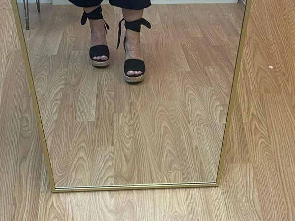 Chic Black Wedge Espadrilles - Image 4