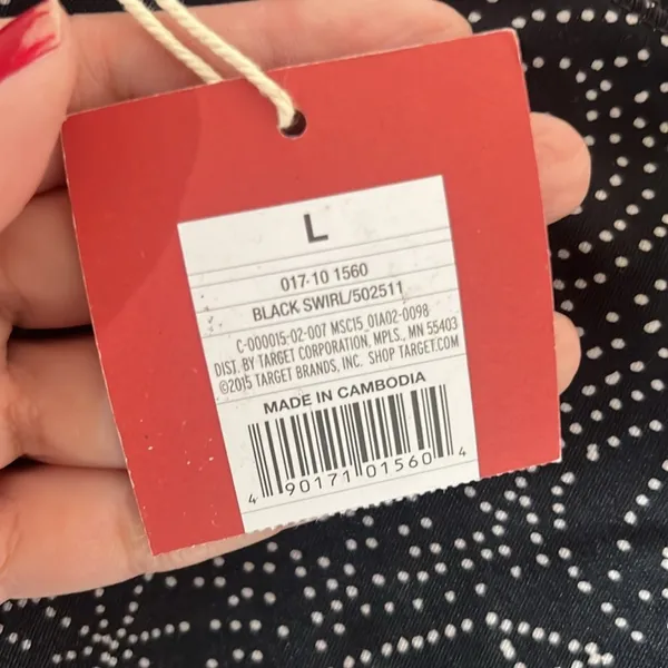 Mossimo leggings Size Large NEW Black - Image 9