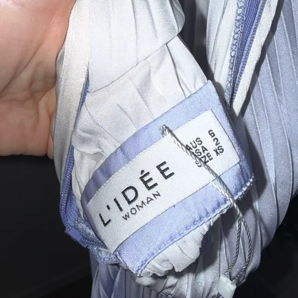 L'IDÉE Orchestra pleated gown in a blue and purple‎ lidee ombre 2 - Image 6