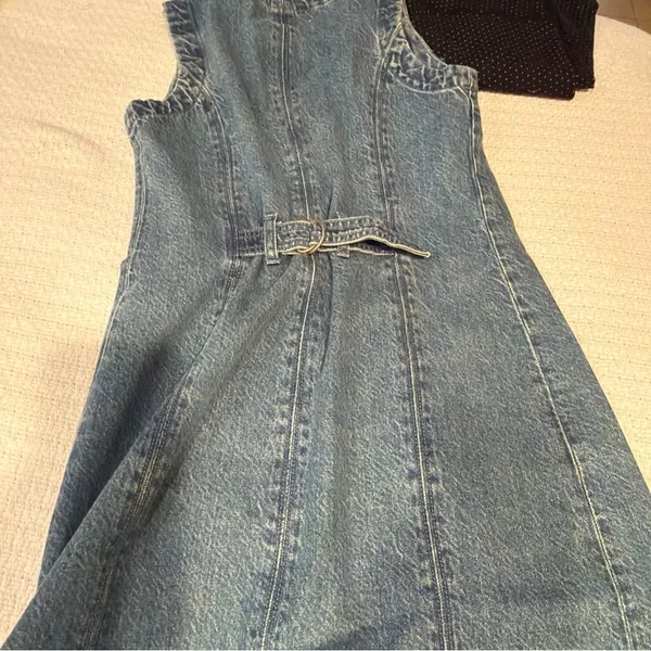 Abercrombie & Fitch Blue Denim dress - Image 6