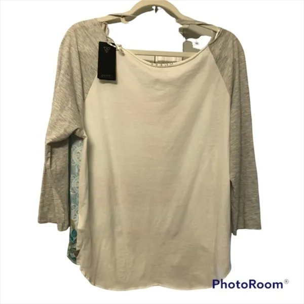 Guess Life Is Sweet 3/4 Sleeve Tshirt M - Image 5