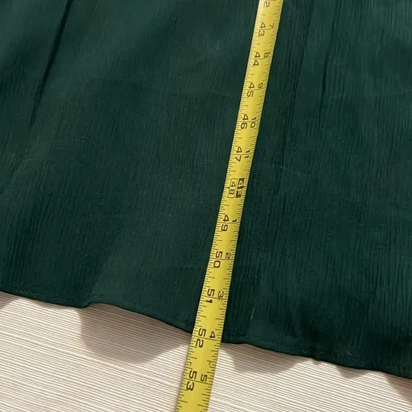 Sears Petites Hunter Green Pleated Sleeve Maxi Dress Size‎ 16P NWT 6333M - Image 7
