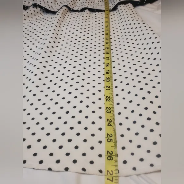 ZARA Collection Polka Dot Off-Shoulder Mini Dress Size: XS - Image 5