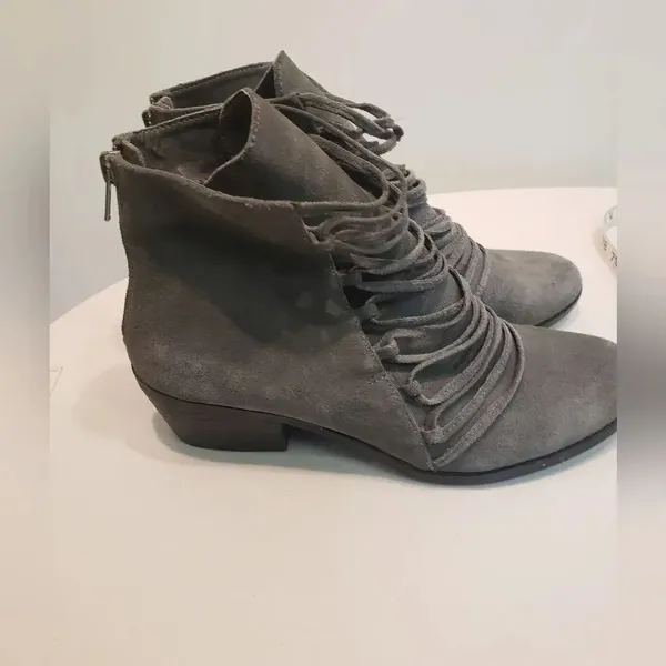 Yellow Box Leather Booties Size 8 - Image 2