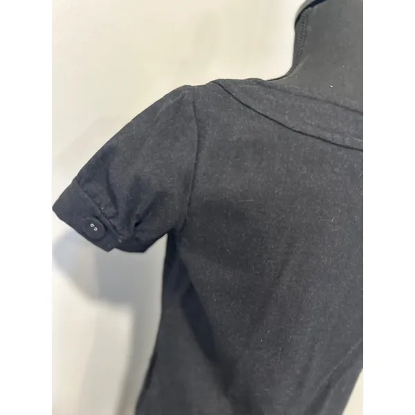 VTG GAP Wool Blend Pleated Bib Shift Dress Women SZ: 4 Black preppy mall brand - Image 12