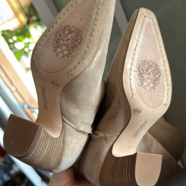Vince Camuto Cristen Suede Tan Knee High Boots - Image 4