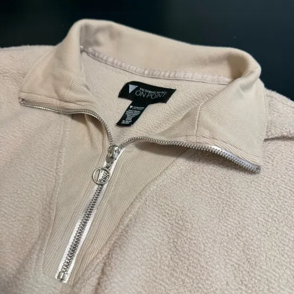 Victoria's Secret Beige crop‎ sweatshirt - Image 2
