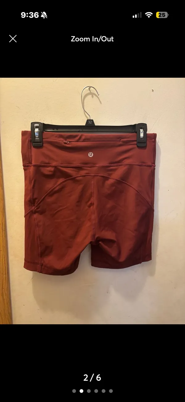 (8) lululemon biker shorts 6” - Image 2