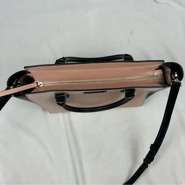 Kate Spade Jeanne Medium Leather Satchel Light Pink & Black - New w/o Tags - Image 5