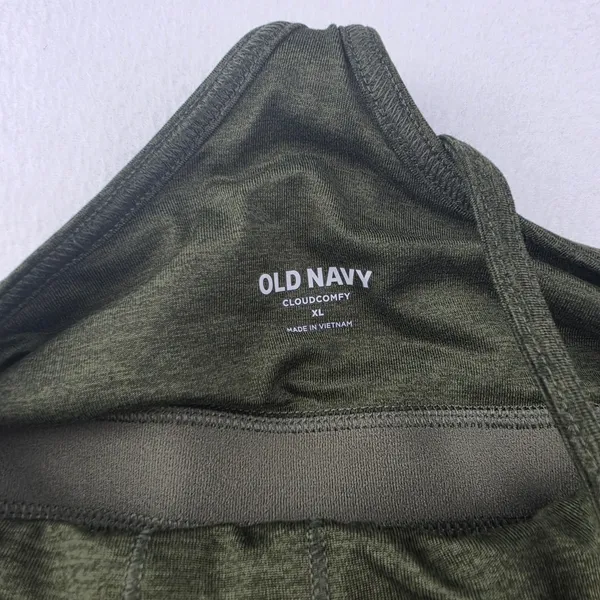 Old Navy NWT CloudComfy Active Dress XL Olive Green Heather Built-in Bra Shorts - Image 5