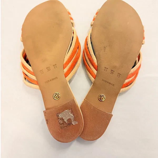 Anthropologie Raphaella Booz Cross Band Slide Sandals US 10 Fall‎ Regina George - Image 3