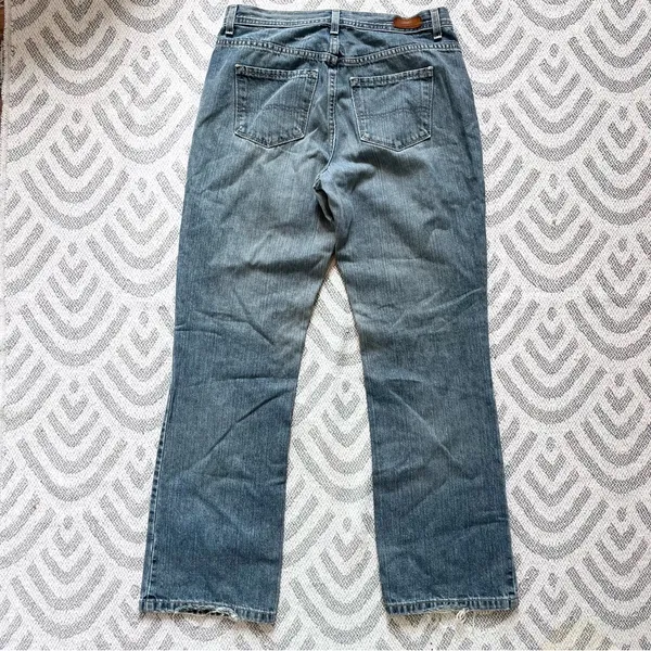 TOMMY HILFIGER Women’s High Rise Bootcut Blue Denim Jeans 8 Long - Image 5