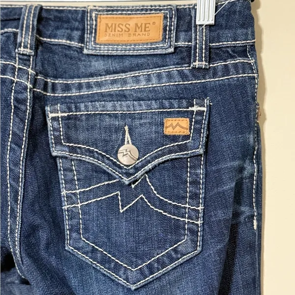 Miss Me denim jeans women's 27 Irene boot cut santa cruz color style JPD1001-12 - Image 3