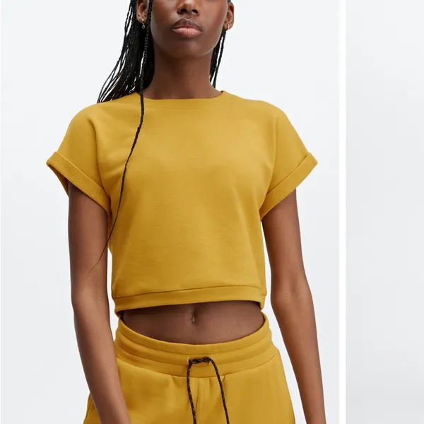 Fabletics‎ women’s large Cassie short sleeve sweatshirt - Image 2