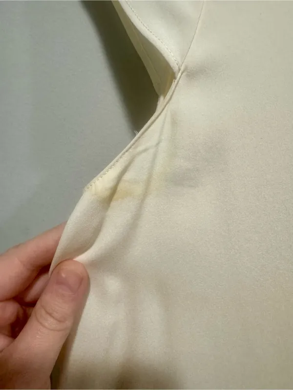 Alice + Olivia BASE Ivory Silk Cap Sleeve Blouse XS - Image 4