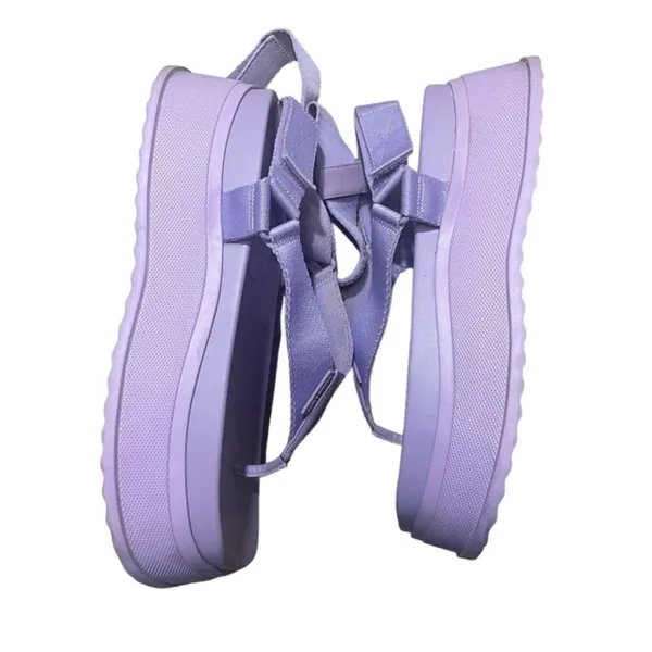 Size 9.5 CHARLES & KEITH JOSS ANKLE-STRAP FLATFORM THONG SANDAL - Image 2