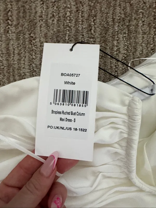BOA Strapless Ruched Bust Dress - Image 4