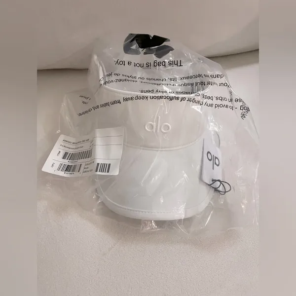 ALO Yoga NWT Performance Eclipse Visor White - Image 4