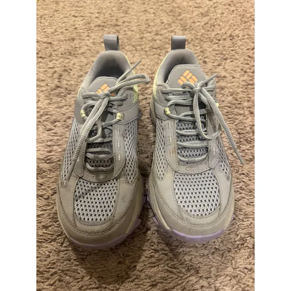 Columbia Women's‎ Trail Hiking Shoes Gray Green Lace Up Size 7.5 - Image 3