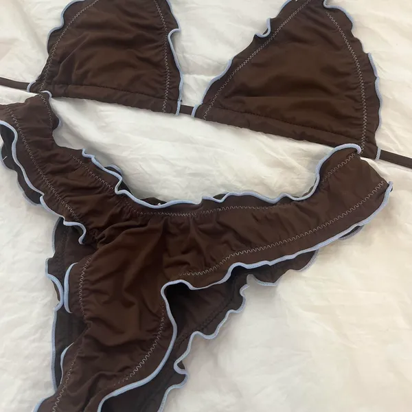 White Lily Boutique Bikini Size M - Image 3