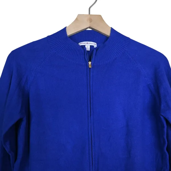Peter Millar Women's M Zip Front Cotton Cashmere Cardigan - Image 3