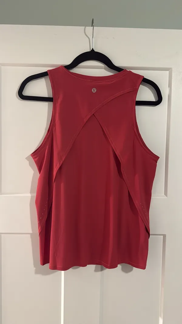 Lululemon Size 10 Fold Over Running Tank - Image 2
