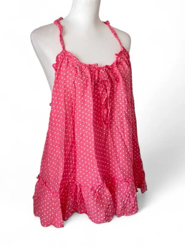 Victoria’s Secret Pink Polka Dot Babysoll Set - Image 3