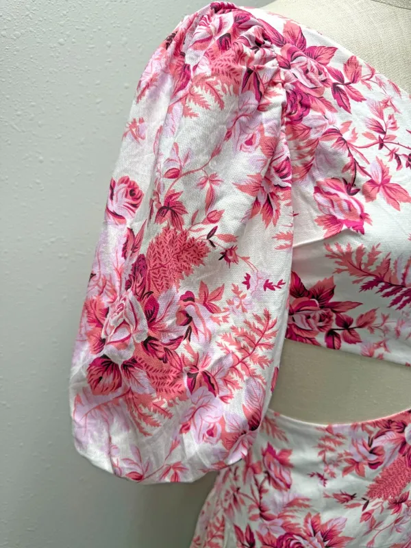 Hello Molly Sweetest Kind Pink Floral Mini Dress - Image 5