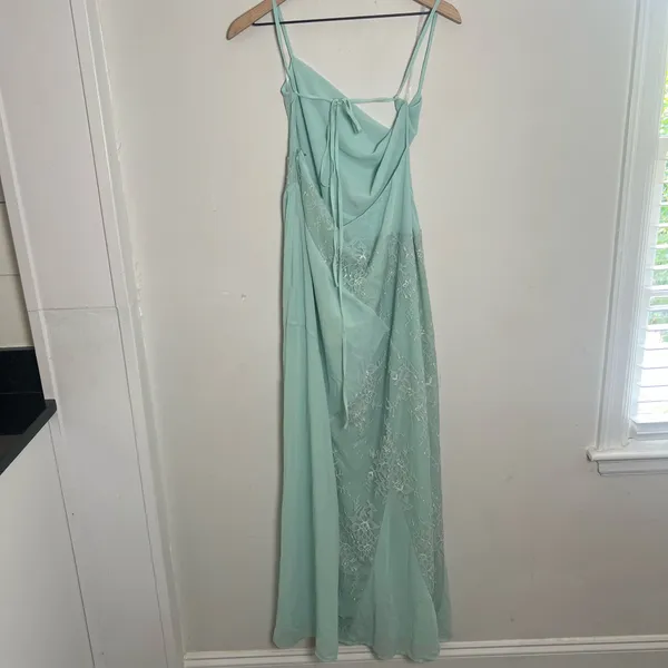 NWT PEPPERMAYO- Gabriana Maxi Dress Sage Size 8 - Image 5