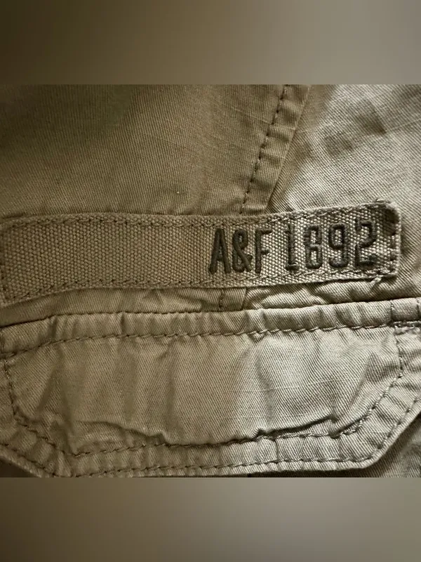 Abercrombie & Fitch 1892 olive green cotton utility vest Medium - Image 9