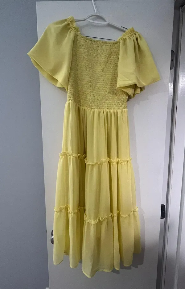 Amazon yellow Midi Dress - Image 4