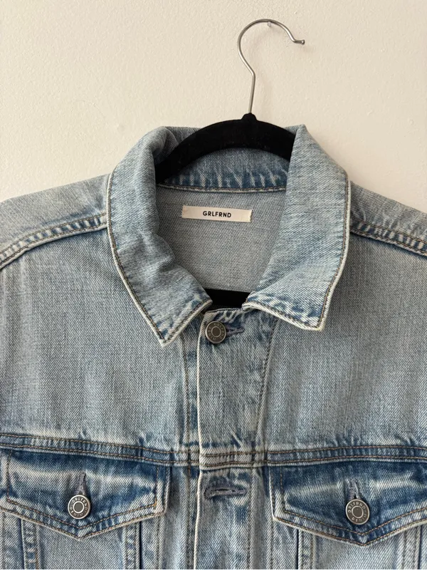 Grlfrnd Light Wash Denim Romper - Image 2