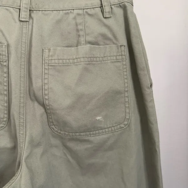 Aritzia Sunday Best 2 Barrel Relaxed Straight Pants Mid Rise Sage Green Spring - Image 4