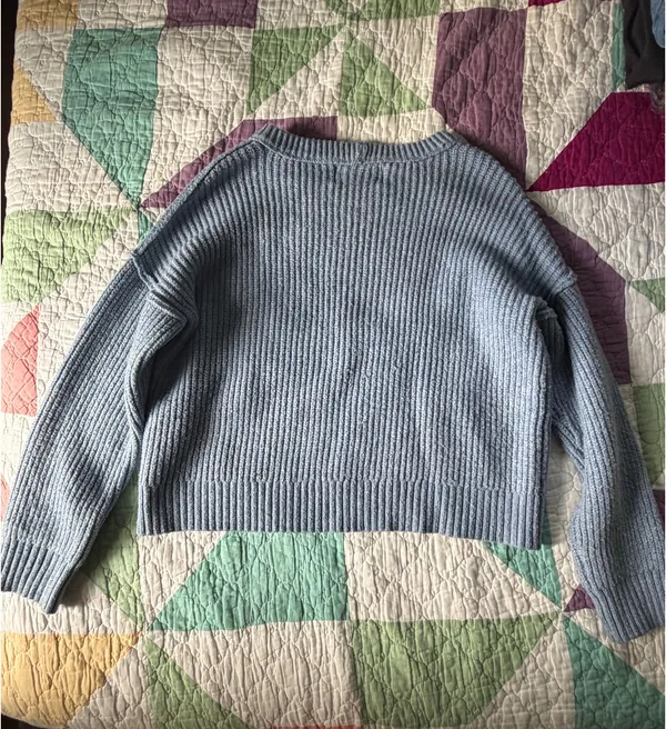 American Eagle Blue Sweater Knit L - Image 2
