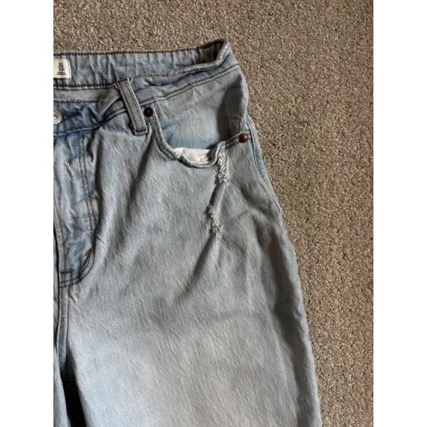 Abercrombie & Fitch Skinny Jeans 31/12 Light Wash Distressed Curve Love HighRise - Image 7