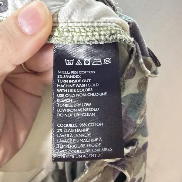 BDG Urban Outfitters Faded Camo Ankle Zip Skinny Cargo Pants Women Size 27 - Image 10