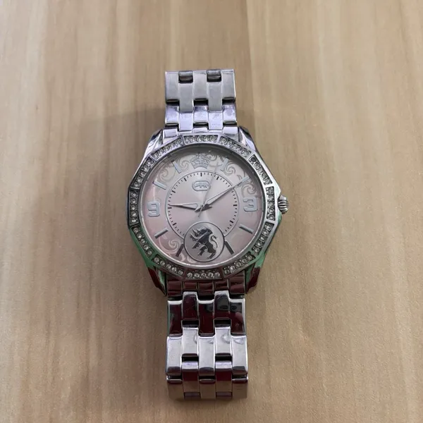 Marc Echo Rhino Dynasty Watch Ladies Women's Pink Face Water Resistant Japan - Image 2