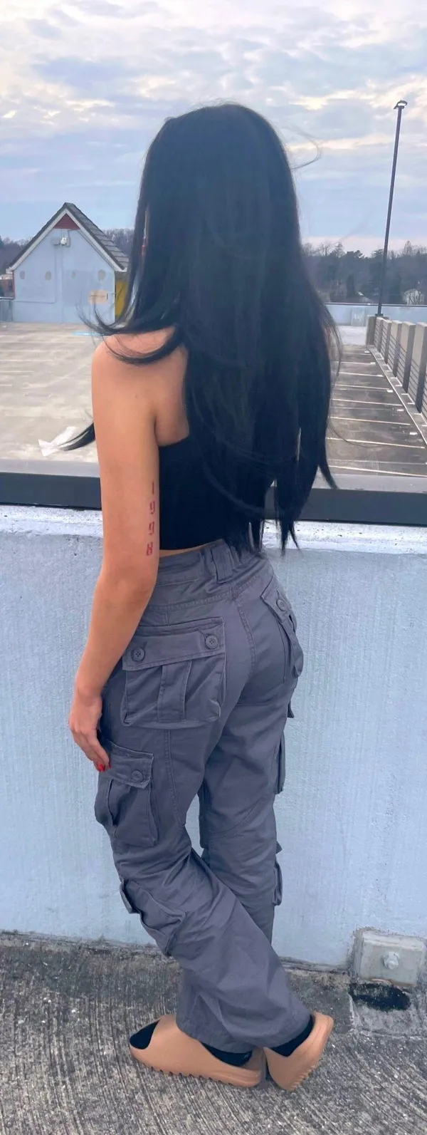Amazon Grey Cargo Pants - Image 2