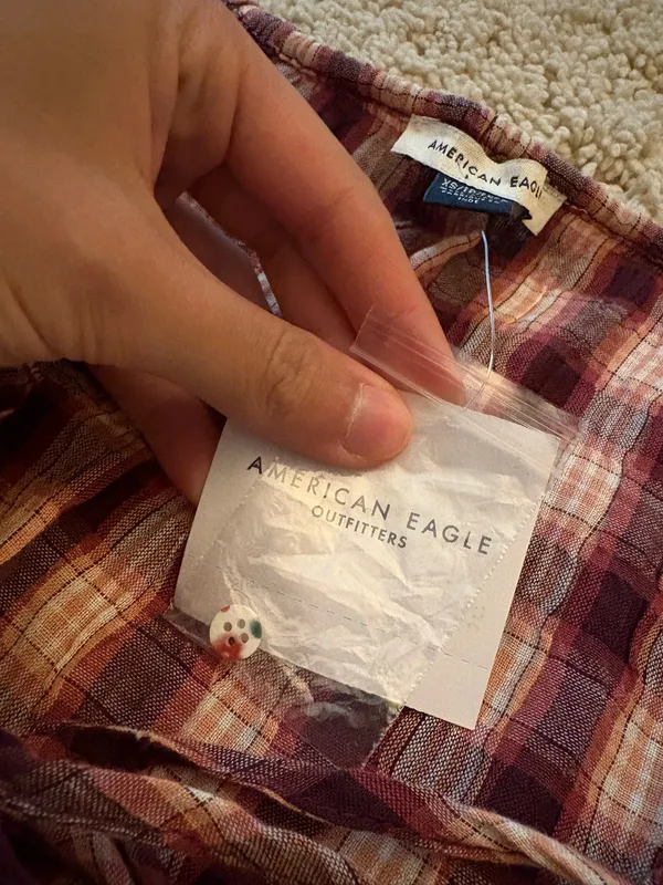 American Eagle Plaid Top - Image 3