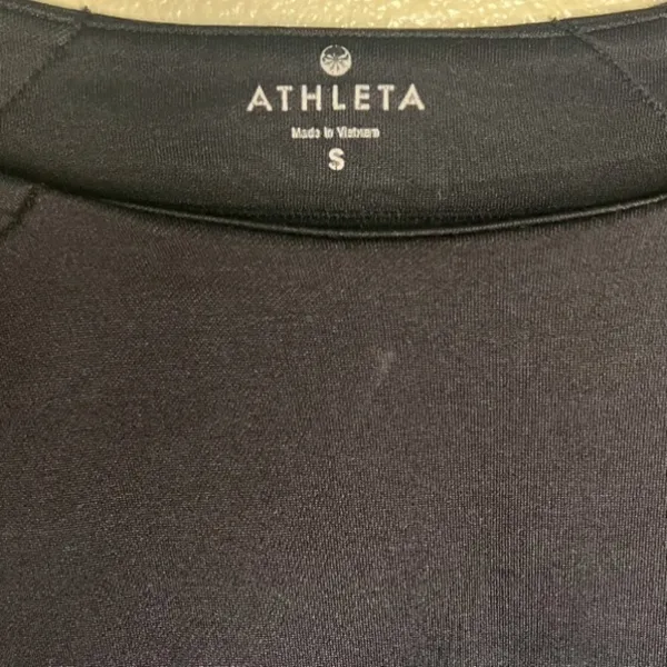 Athleta Black and Gray Sweatshirt Colorblock Athletic active‎ casual size small - Image 2