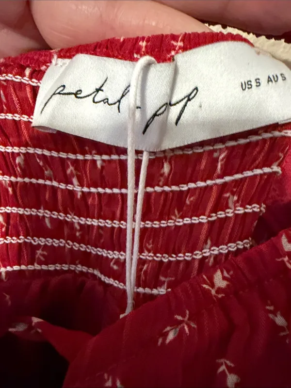 Petal and Pup Ariadine midi dress in Red Size Small NWT - Image 5