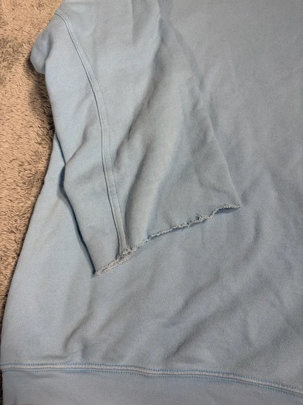 Aerie Light Blue smiley company Crewneck Sweatshirt small - Image 3