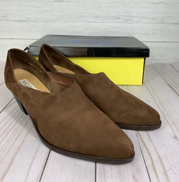 Nicole | Brown Suede Josephine Ankle Bootie size 10 M - Image 6