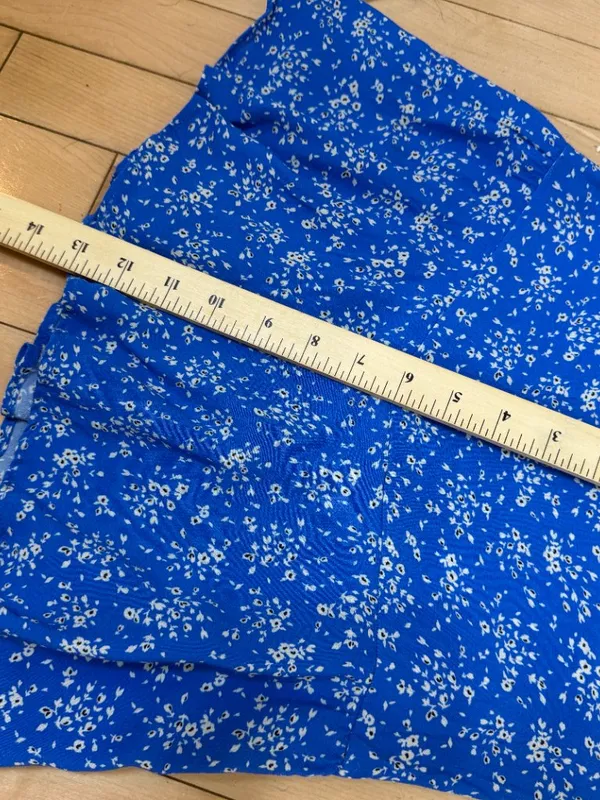 Barcelona Spain Brand Brownie Skirt Skort Blue Floral Size XXS - Image 9