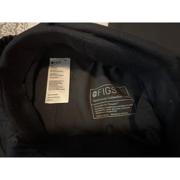 NWT FIGS Black Yola Maternity Slim Scrub Pants Size XXS - Image 4