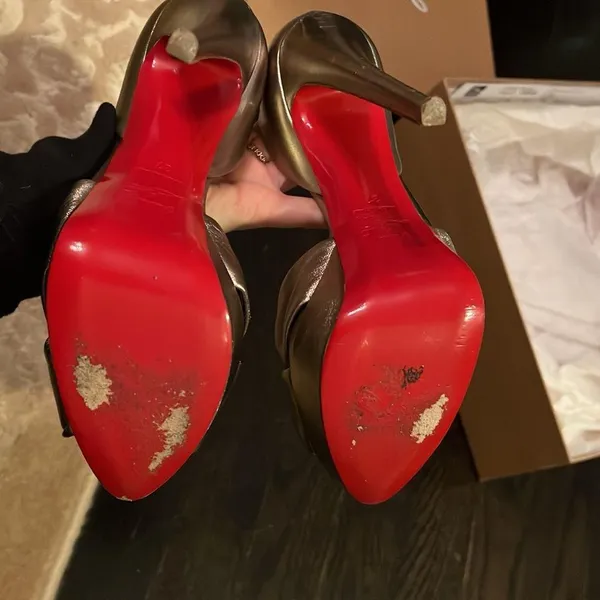 Christian Louboutin Volpi 150 Nappa silk 37 - Image 11