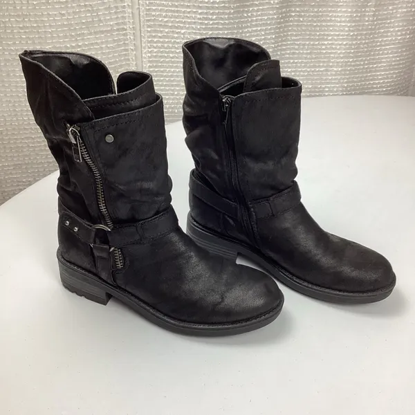 Carlos by Carlos Santana Seth Black Moto Boots Size 8.5 Women’s - Image 2