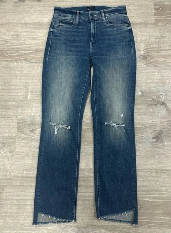 MOTHER Rascal Ankle Straight Leg Fray Field of Dreams Jeans Size 25 - Image 6