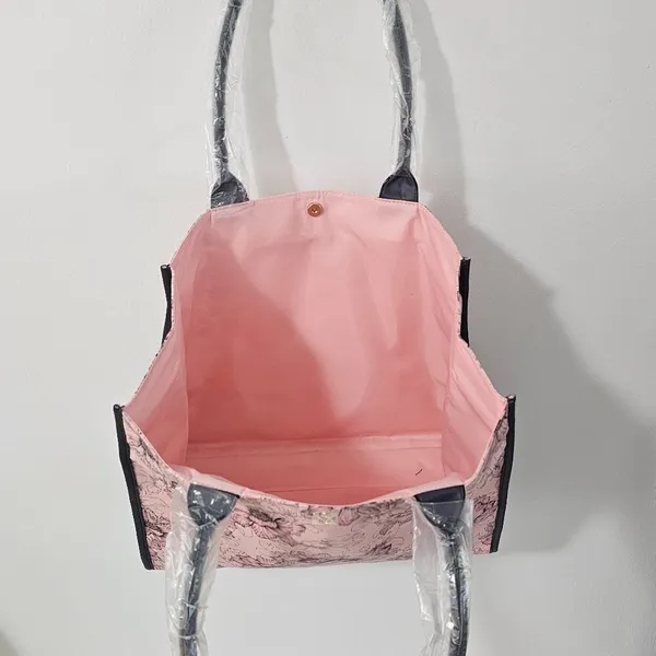 Victoria's Secret PINK FLORAL CANVAS TRAVEL TOTE SHOULDER BAG 26802059 - Image 5