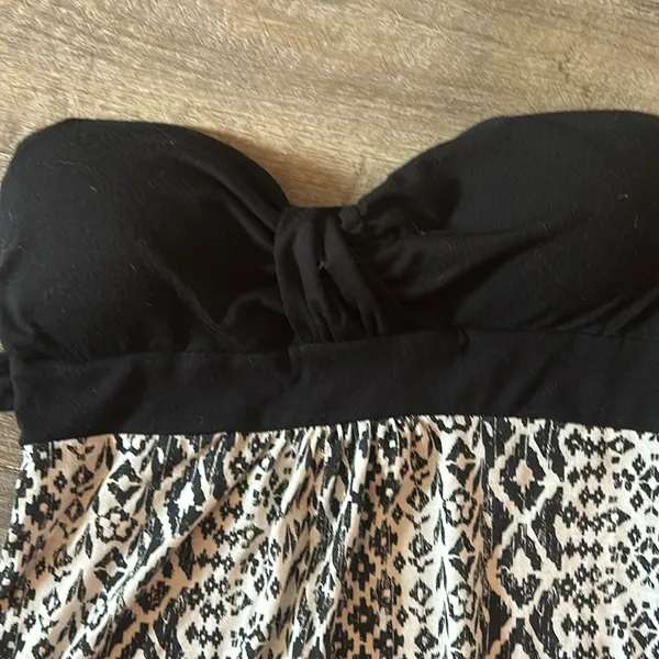 Strapless One Step Up dress Size medium. Lightweight‎ black and white - Image 3
